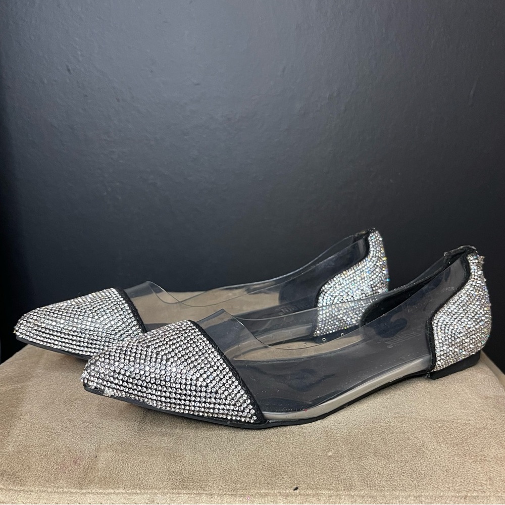 Dolls Kill - Crystal Rhinestone Flats - Size 6 - Black - Sold Out On Site